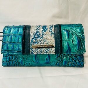 Brahmin Peacock Shimmer Cordelia Wallet